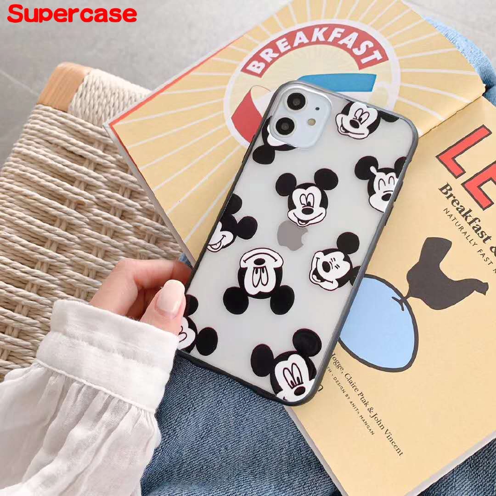 Ốp điện thoại in hình Mickey/Minnie cho Samsung Galaxy Note 10 Plus 9 8 5 J2 A2 J4 C P 2018 J5 J3 J7 Pro 2017 S7 S6 E +