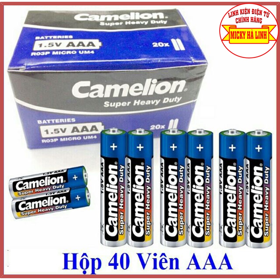 2 Viên Pin tiểu Camelion, PIN Camerlion AAA, Pin-3A