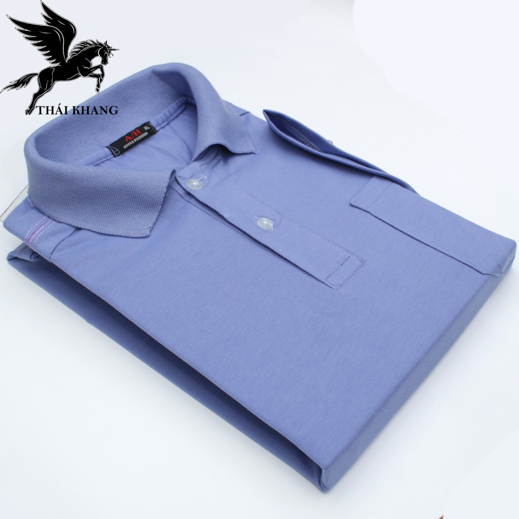 áo thun nam ngắn tay trung niên có cổ vải Cotton MÁT loại áo polo thun ngắn tay form rộng rãi TOG3 | BigBuy360 - bigbuy360.vn