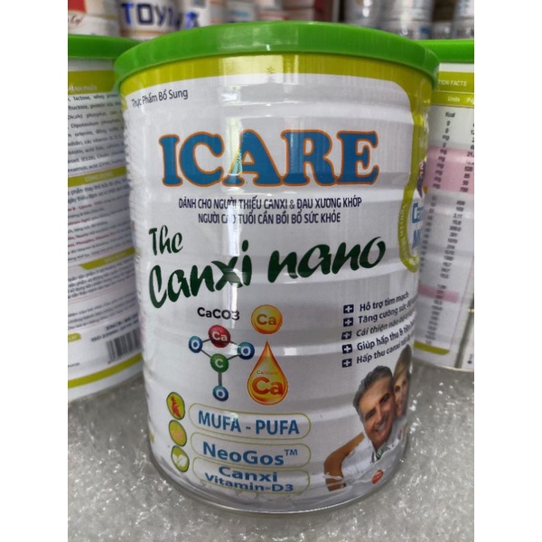 sữa icare canxi nano/850g/data 12/2023