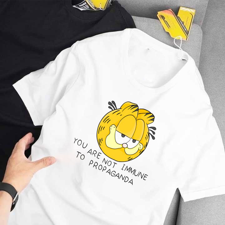 ÁO THUN NAM UNISEX MÈO GARFIELD IN HÌNH KHÔNG AI CÓ GIÁ RẺ CỰC SHOCK CÓ SIZE TRẺ EM - 133