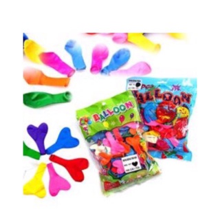 Combo 200 bong bóng tròn hình trái tim,cỡ lớn trang trí tiệc