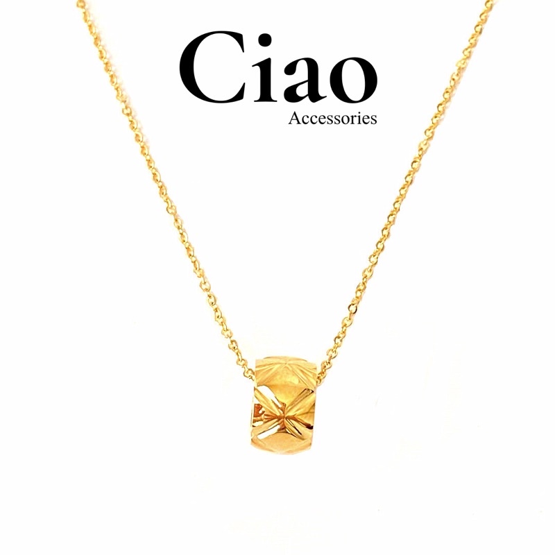 [HOẢ TỐC 1H] Dây chuyền/ Vòng cổ titan không gỉ thiết kế charm hoạ tiết tinh tế Oriana Ciao