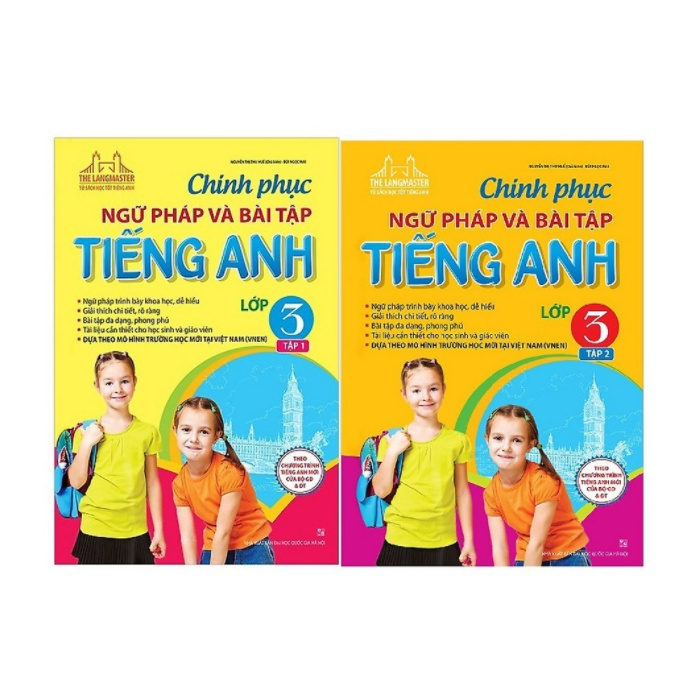 Sách - Combo Chinh Phục Ngữ Pháp và Bài Tập Tiếng Anh Lớp 3 ( 2 tập )