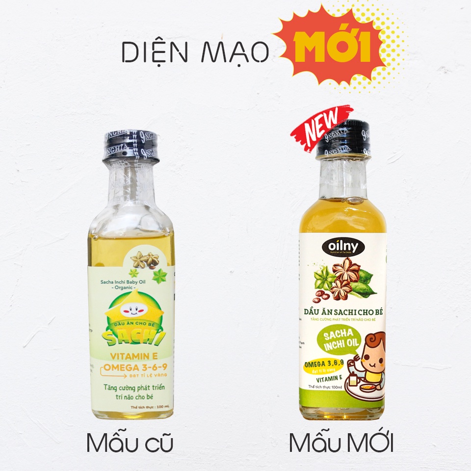 Dầu ăn Sachi cho bé ăn dặm 100ml OILNY 9-NGHĨA | Gia vị ăn dặm dành cho bé từ 6 tháng | NÔNG TRẠI HOMEE