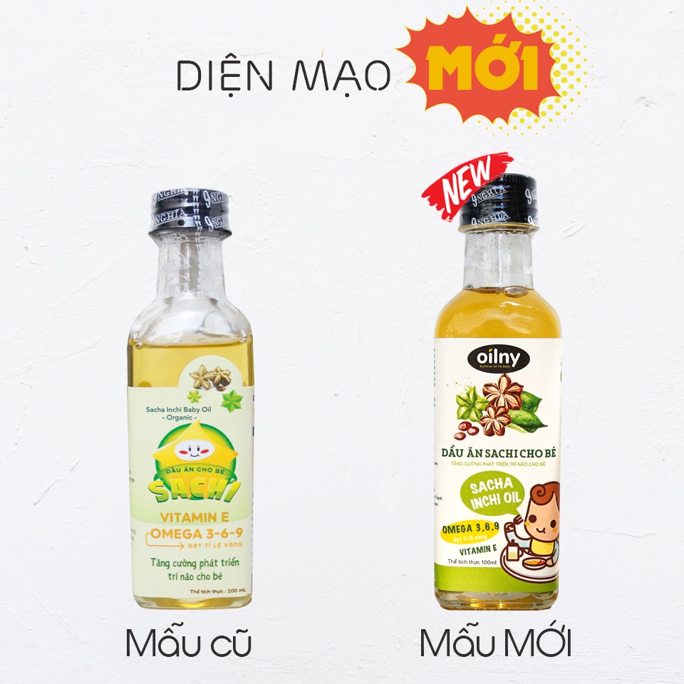 Dầu ăn Sachi cho bé ăn dặm 100ml OILNY 9-NGHĨA | Gia vị ăn dặm dành cho bé từ 6 tháng | NÔNG TRẠI HOMEE