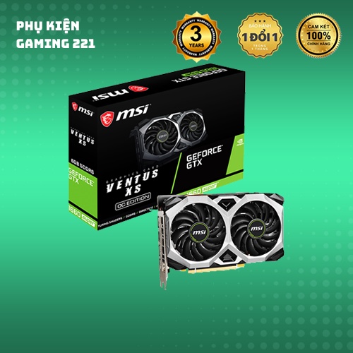 Card Màn Hình MSI GTX 1660 SUPER Ventus XS OC 6GB VGA MSI Hàng Chính Hãng