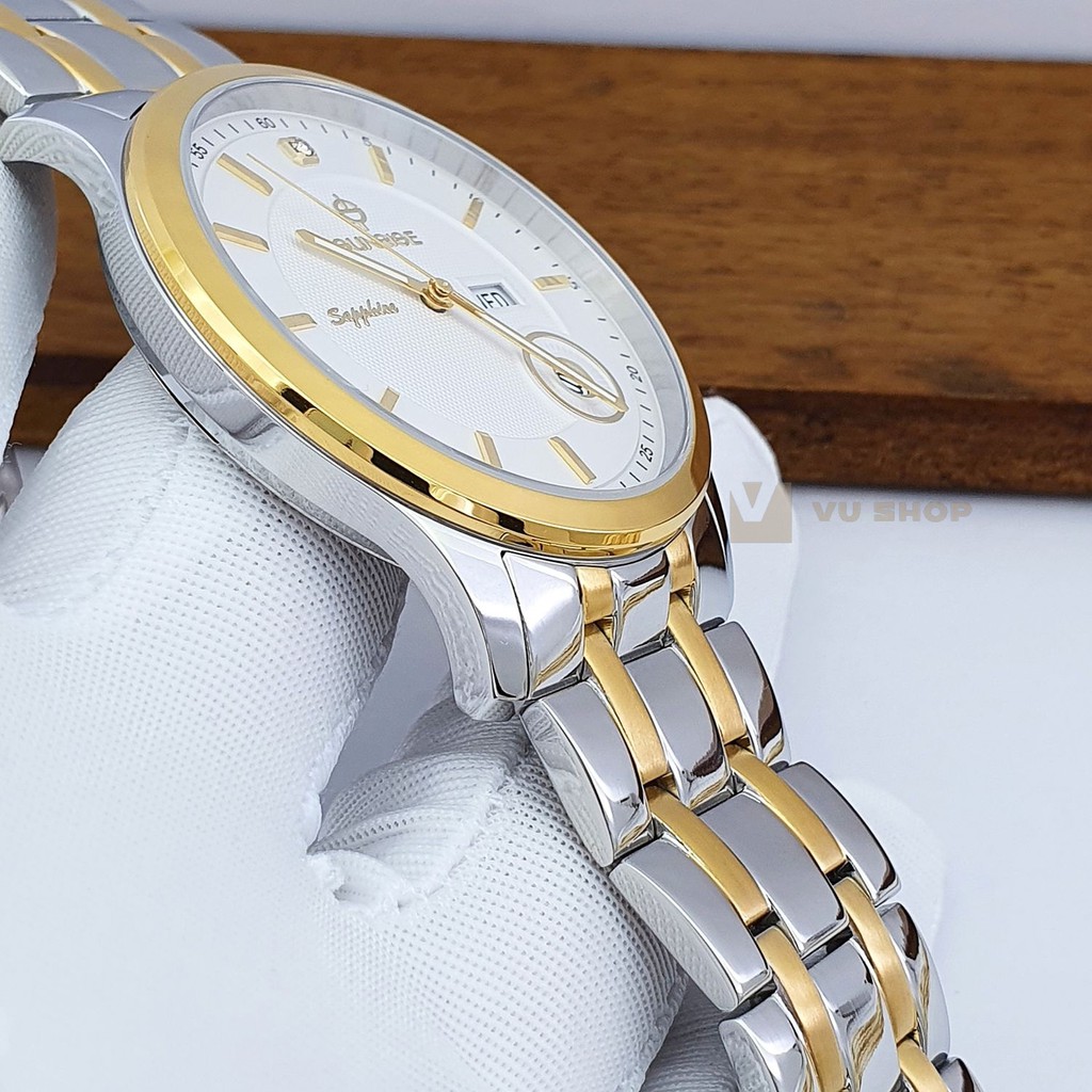 ĐỒNG HỒ NAM SUNRISE DM782SWA - 2 LỊCH, KÍNH SAPPHIRE