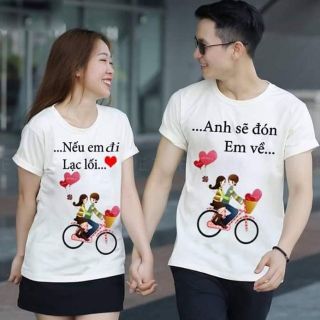 Combo 6 áo thun tình nhân cao cấp + 2 áo cổ trụ