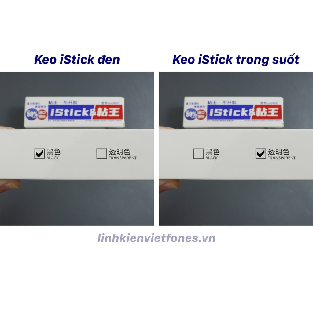 KEO ISTICK (ĐEN/ TRONG SUỐT)