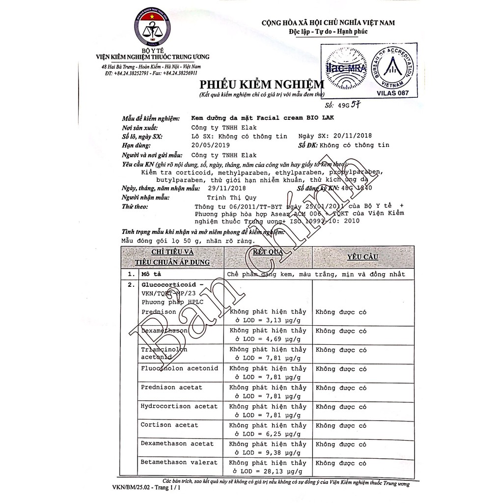 [BioLAK] Kem Dưỡng Từ Các Loại Hạt- Dùng Được Cho Cả Trẻ Em Và Phụ Nữ Mang Thai- BioLak Facial Cream [Xanh Suốt]