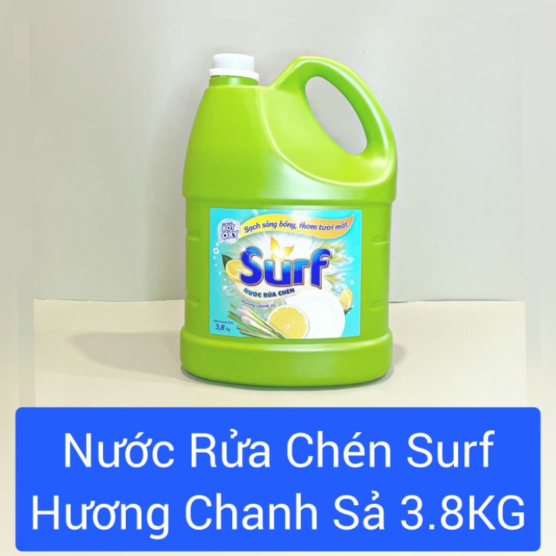 [Rẻ Nhất] Nước rửa chén Surf Hương Tắc/Hương Chanh Sả 3.8KG.