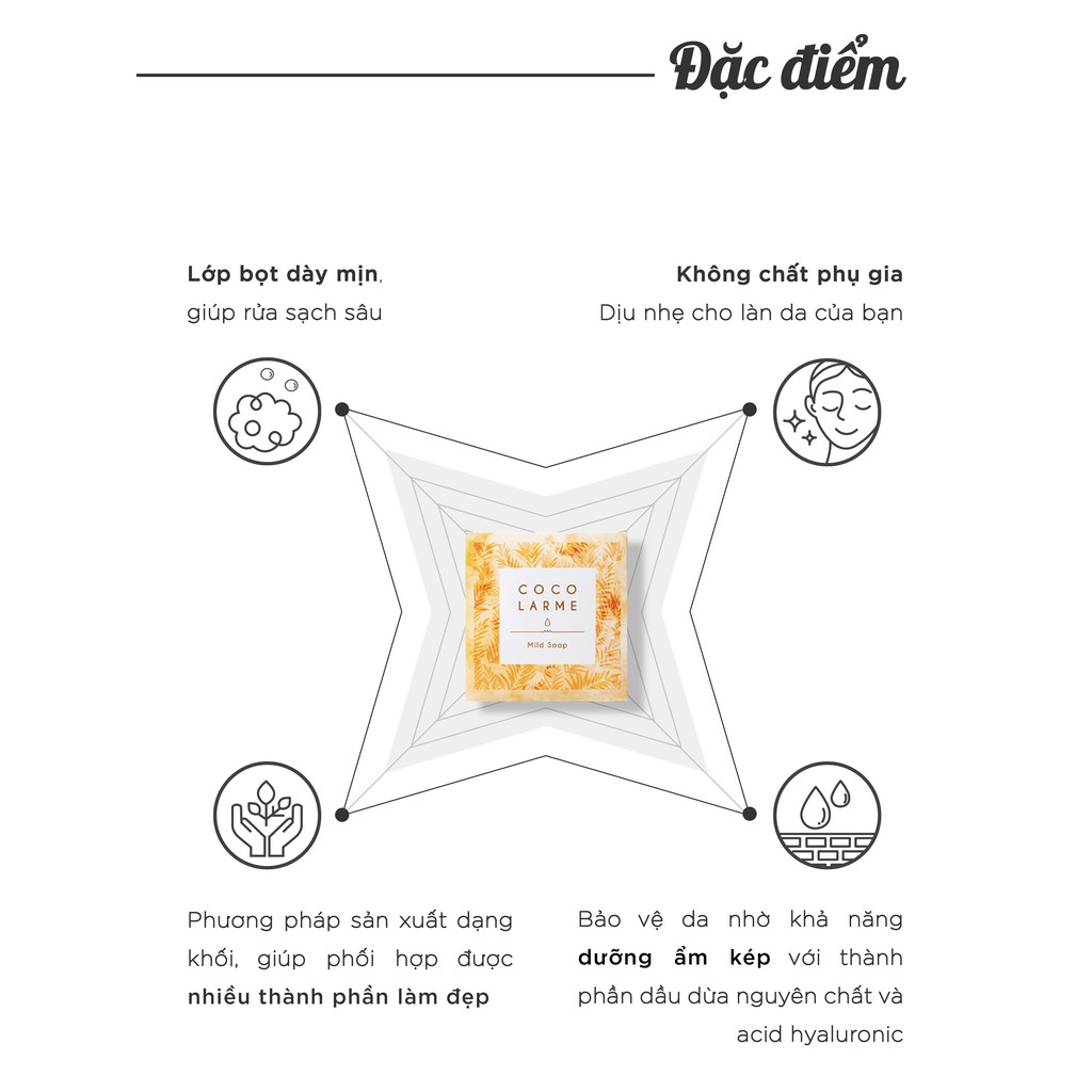 Xà Phòng Rửa Mặt Cocolarme, Xà Phòng Thiên Nhiên Loại Bỏ Mụn Đầu Đen, Thu Nhỏ Lỗ Chân Lông 14g, 85g