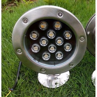 Đèn led âm nước dạng chân đế 12w ánh sáng vàng 12/24vac