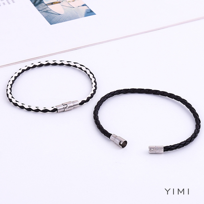 💞Yimi💞Vòng Tay Da Nhiều Sợi Phong Cách Hàn Quốc Cho Nam Và Nữ | BigBuy360 - bigbuy360.vn