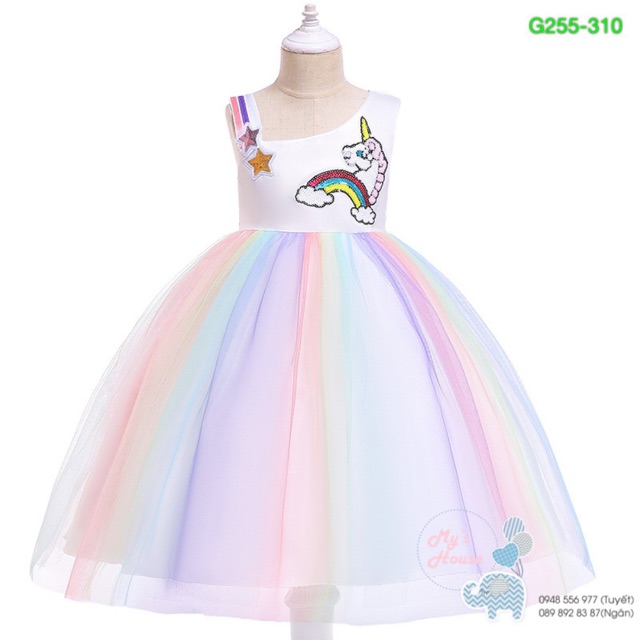 Đầm pony lệch vai cao cấp