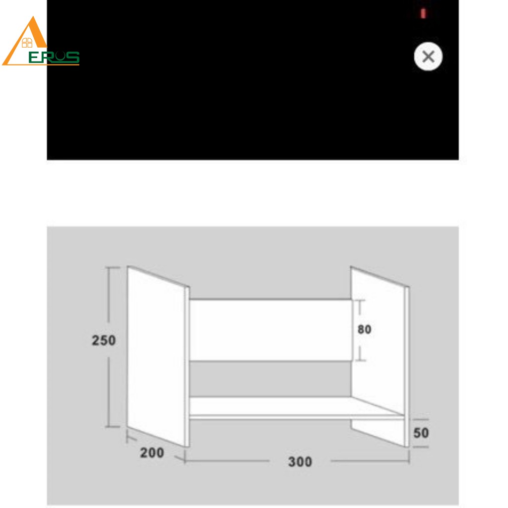 Kệ sách mini - kệ gỗ để bàn giá rẻ AEROS KS-38