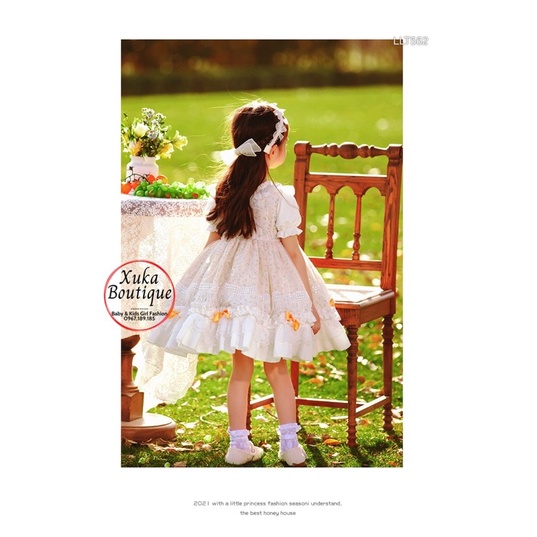 Váy Công Chúa Lolita Cộc Tay QCCC Cho Bé Gái (2022)