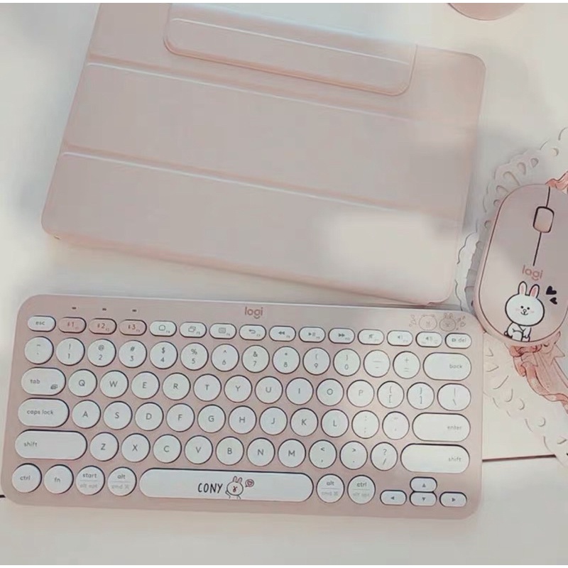 Bàn phím không dây + chuột không dây bluetooth chính hãng Logitech x Line Friends