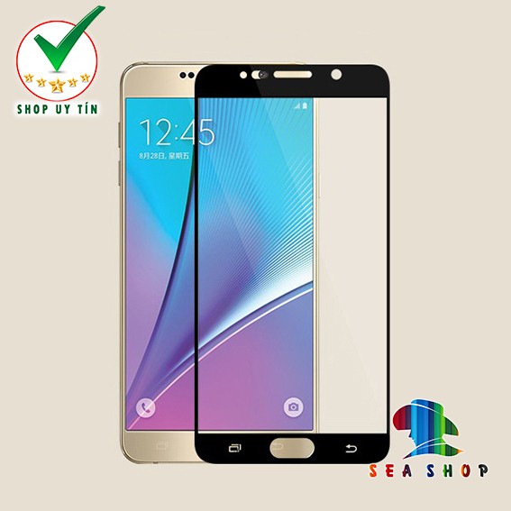 Kính cường lực 21D và 9D cho Samsung Galaxy Note 5 Full màn hình - Cảm ứng mượt mà