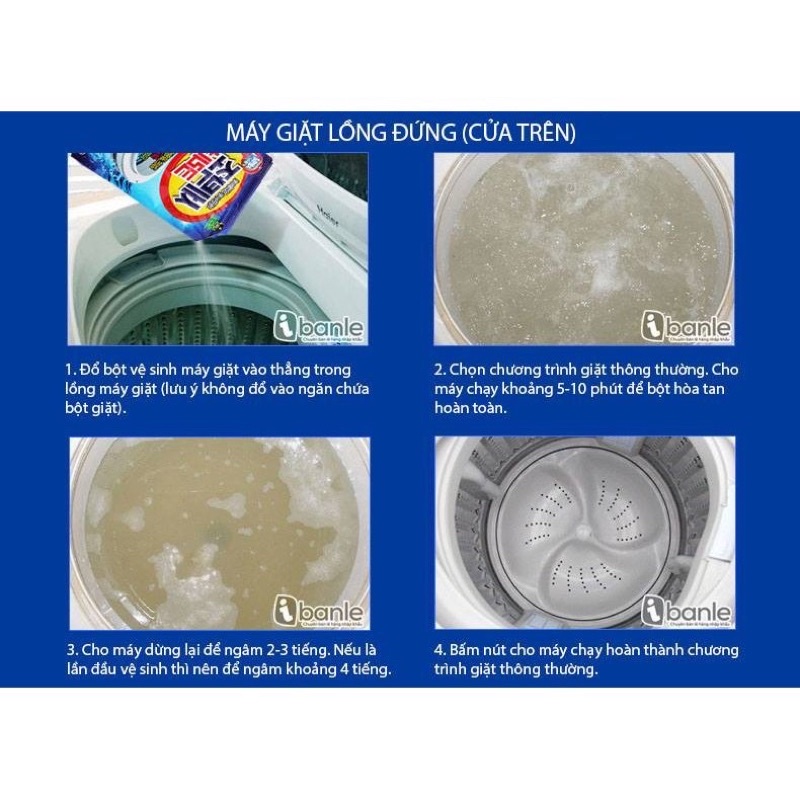 SỈ 17K - Tẩy vệ sinh lồng giặt Sandokkaebi Hàn Quốc 450g