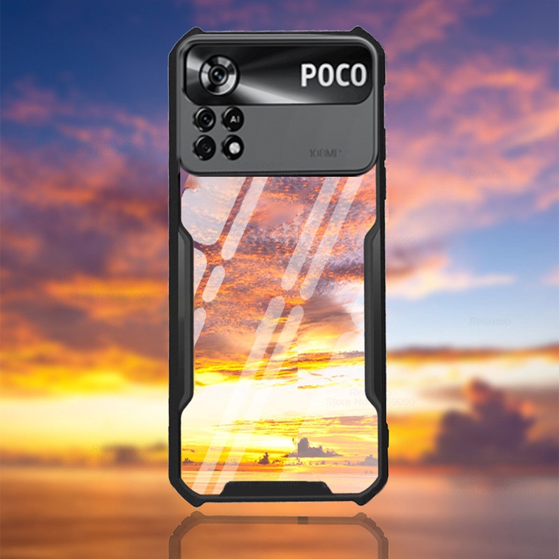 Ốp Điện Thoại TPU Acrylic Chống Sốc Cho Xiaomi Poco X4 M4 Pro NFC M4Pro X4Pro X4NFC M4 4G 5G