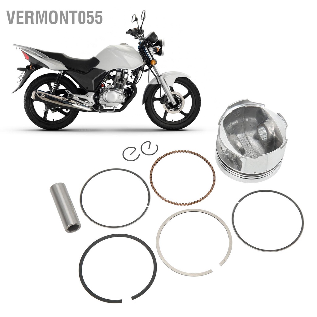 Có thể bán buôn Vòng Piston dành cho xe máy Pin Kit Đường kính 56 5mm Độ chính xác cao Thay thế CB125 CG125 Vermont055 Hàng giao ngay