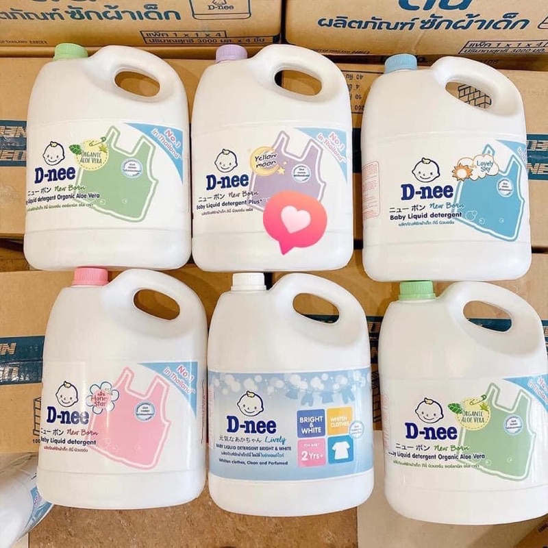 Nước giặt xả Dnee Thái Lan chính hãng 3000ml siêu thơm lưu hương lâu an toàn với da em bé Beehouse