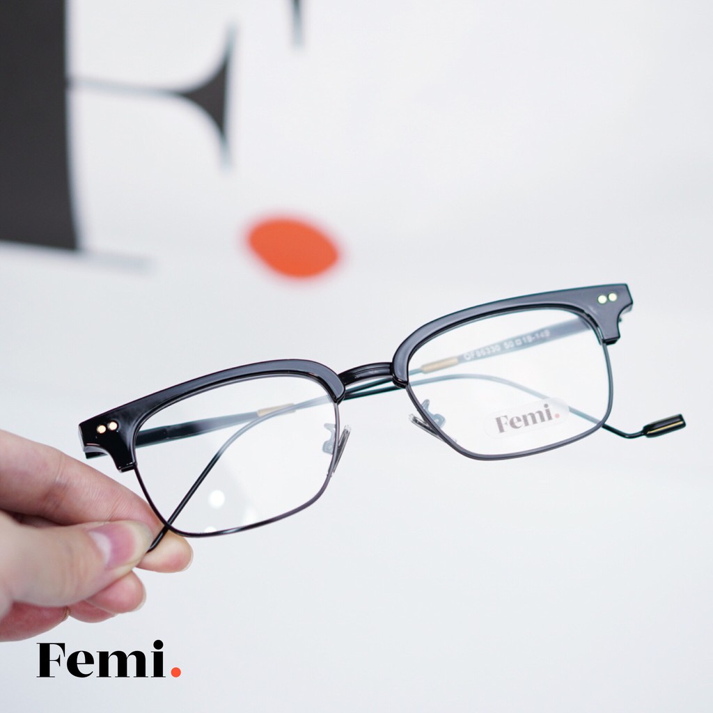 Gọng kính kim loại Femi KAL chính hãng mắt kính chống tia UV | BigBuy360 - bigbuy360.vn