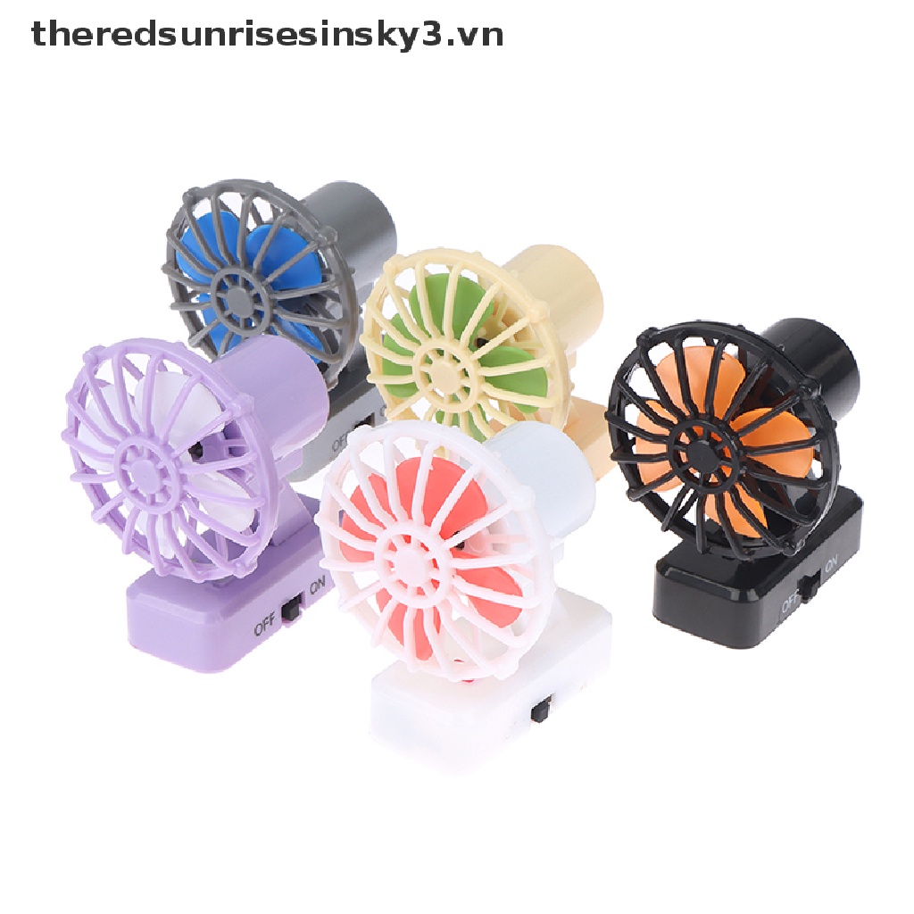 Quạt Điện Mini Để Bàn Xoay Được 1: 12 Trang Trí Nhà Búp Bê