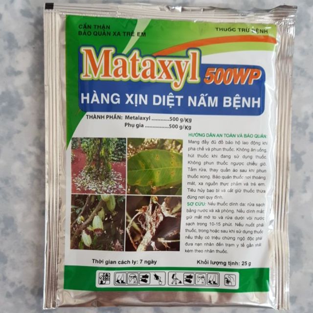 Thuốc trừ bệnh nấm cây trồng Mataxyl 500WP