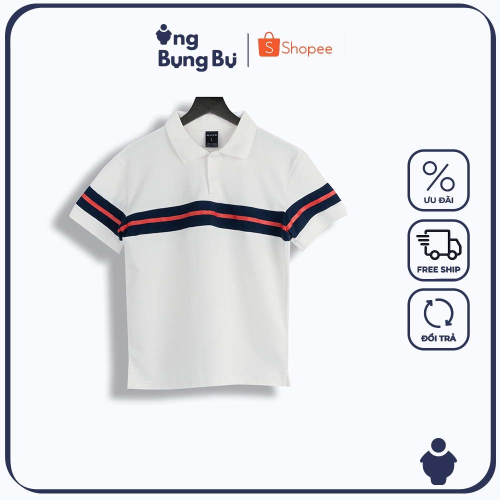Áo Thun Polo Nam Có Cổ, Tinh Tế, Lịch Lãm, Vải Cotton Thoáng Mát Phối Ngực Đặc Sắc NAP-SĐỎ