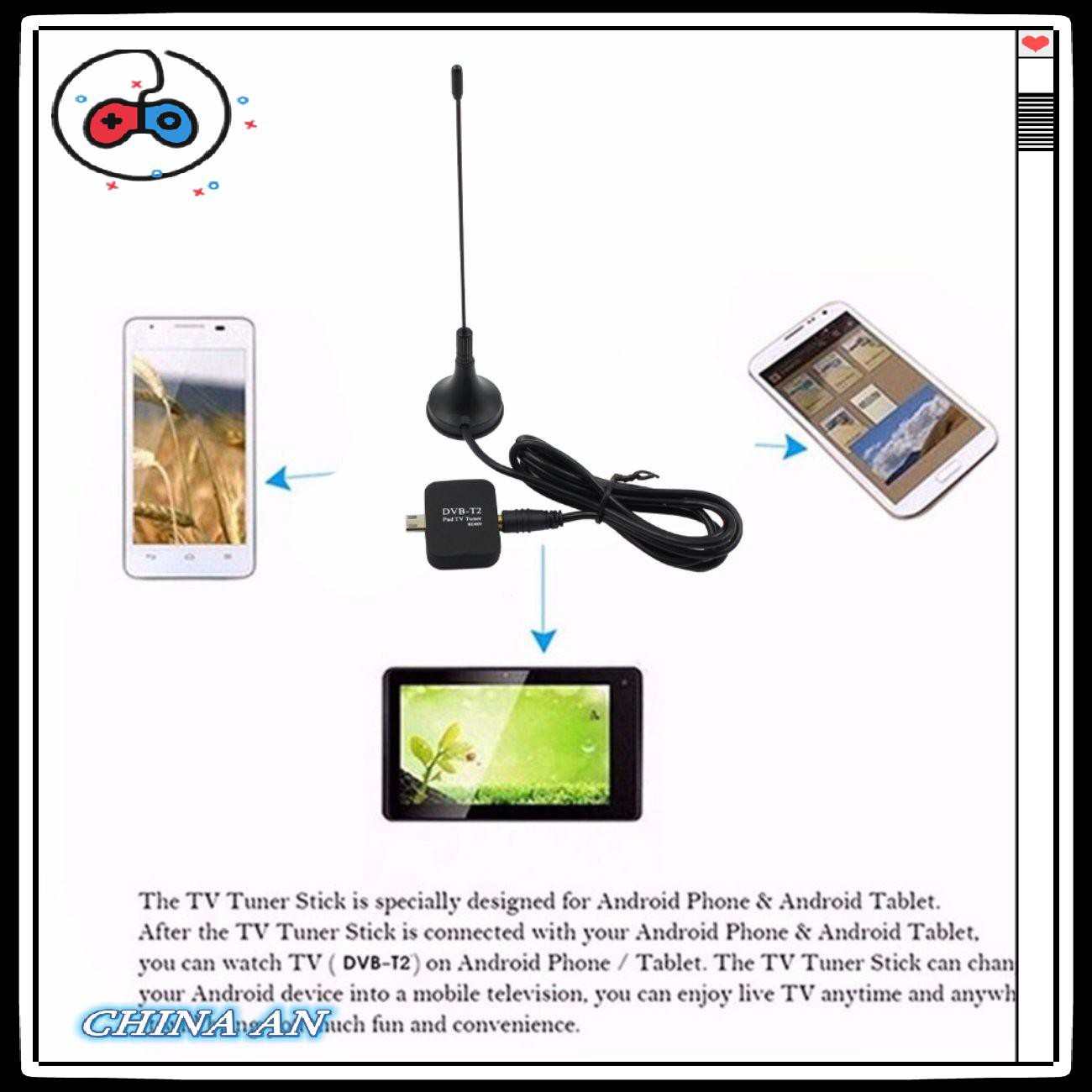 ⚡Hot sản phẩm/DVB-T2 HD TV Digital TV Receiver Micro USB Satellite Signal Tuner Support EPG