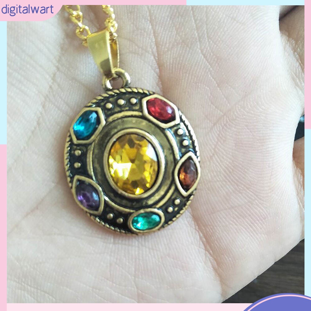 Dây chuyền phối mặt hình đá vô cực Thanos độc đáo cho nam và nữ