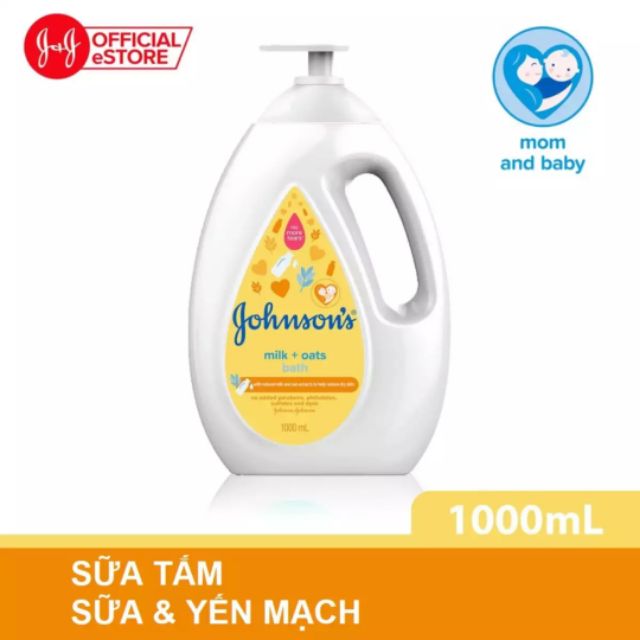 Sữa Tắm Chứa Sữa Và Yến Mạch Johnsons Baby 1000 ml