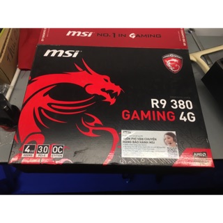 Card màn hình msi r9 380 4g gaming full box còn bh