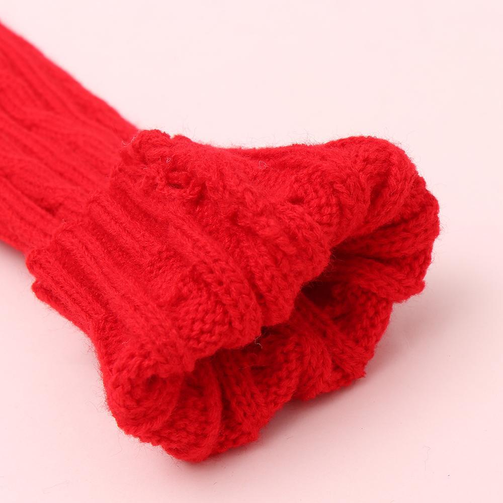 Găng Tay Len Dài Hở Ngón Dày Dặn Giữ Ấm Cho Nữ