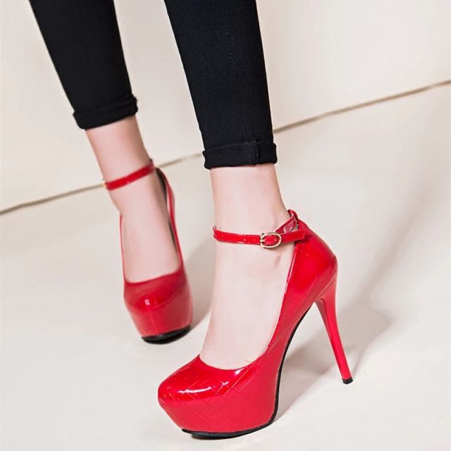 Giày cao gót siêu cao 13cm quai hậu rời