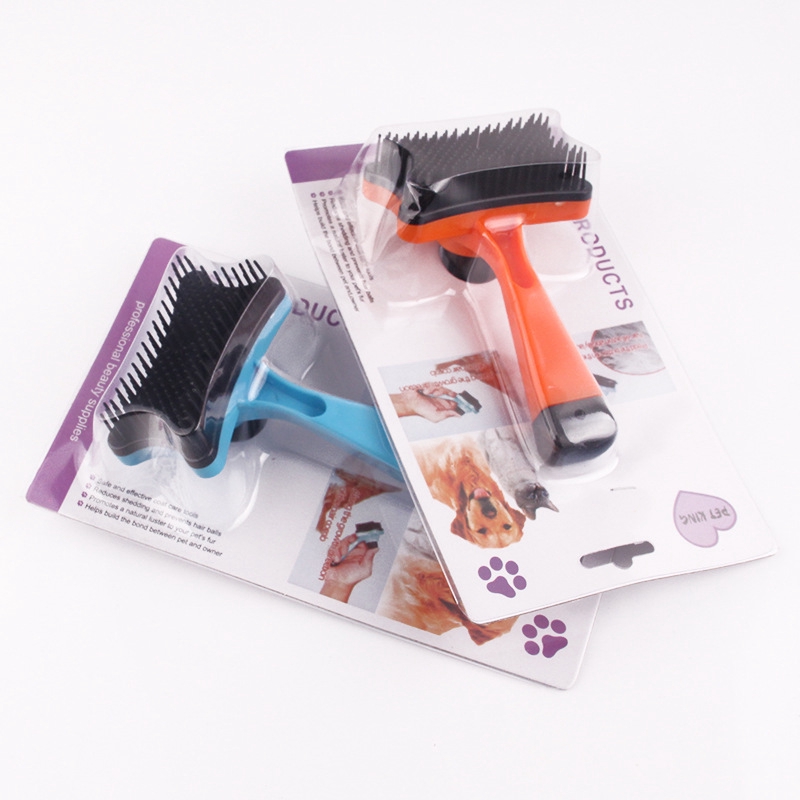Lược chải lông thú cưng có nút bấm đầu lông thừa tiện dụng