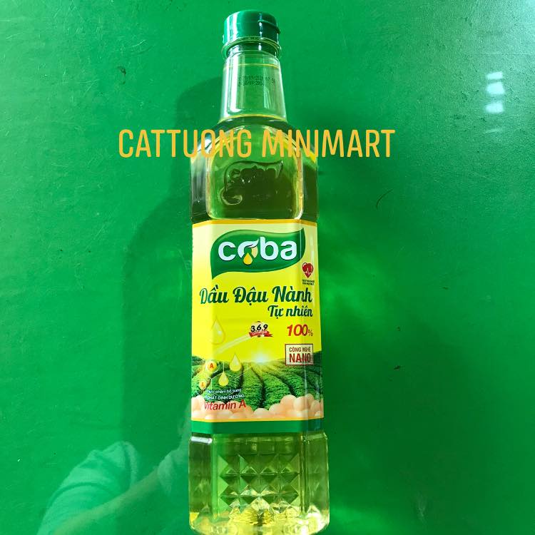 Dầu đậu nành tự nhiên Coba chai 1L