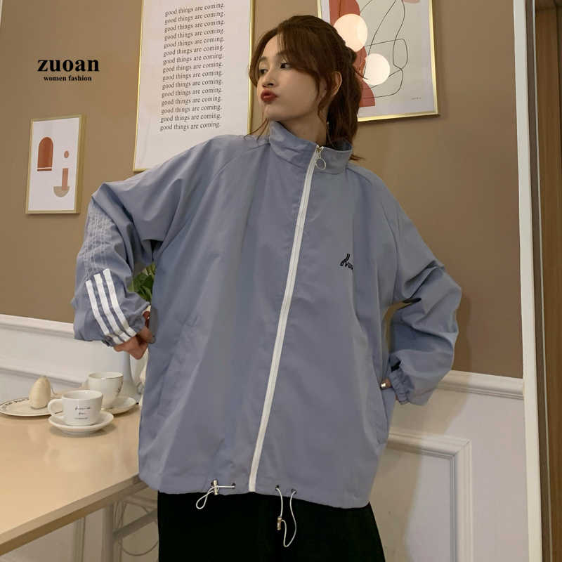 SUXI Áo Khoác Thể Thao Dáng Rộng Kiểu Hàn Quốc Thời Trang Xuân Thu Cho Các Cặp Đôi