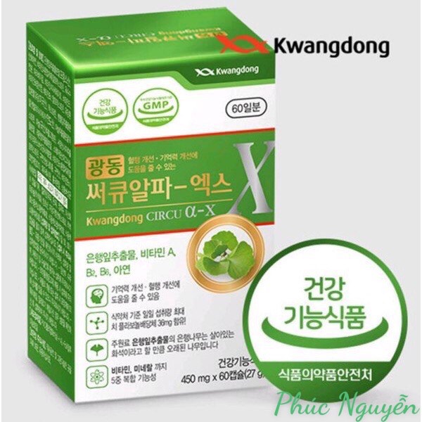 [Hàng Chính Hãng] Viên Uống Bổ Não Kwangdong Circu Hàn Quốc, Hộp 120 viên