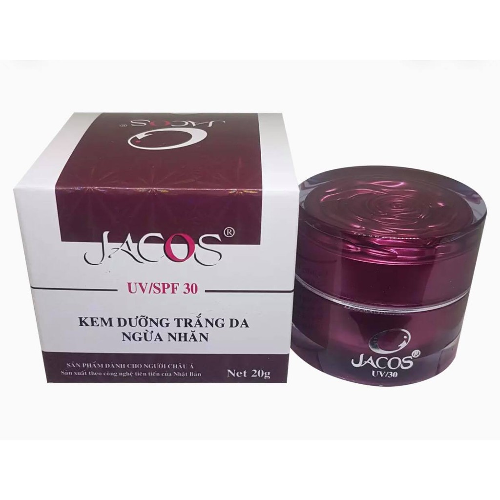 Kem dưỡng trắng da - ngừa nhăn JACOS 20gr