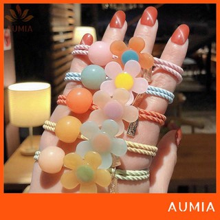 Chun buộc tóc, dây thun nịt cột tóc hoa cúc kiểu hàn quốc Aumia 5 màu siêu rẻ
