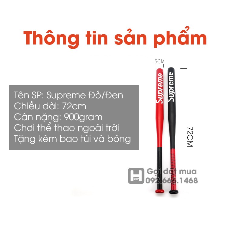 Dụng Cụ Tập Gậy Bóng Chày Chơi Thể Thao Supreme Cao Cấp