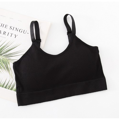 Áo bra gân tăm dây bản to cực xin