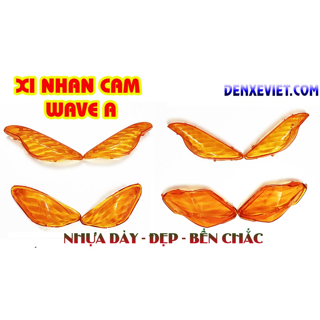 [CÓ VIDEO] Full Bộ Xi nhan cam WAVE A 100 cc WAVE A 110 cc - Gồm 2 xi nhan trước và 2 xi nhan sau