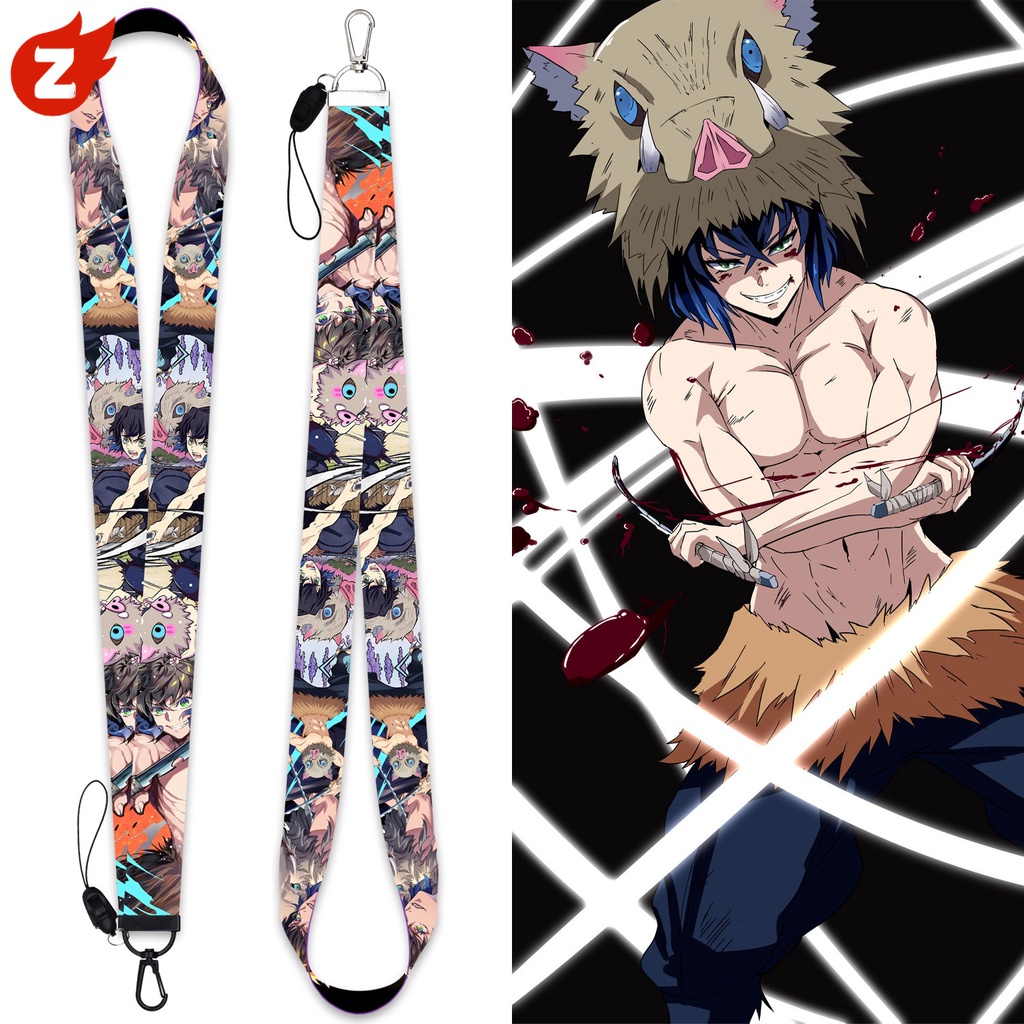 1 Dây Đeo Thẻ ID Hình Demon Slayer Hashibira Inosuke
