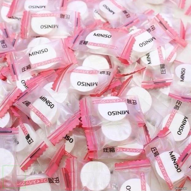 Mặt nạ giấy viên nén Miniso 100 viên