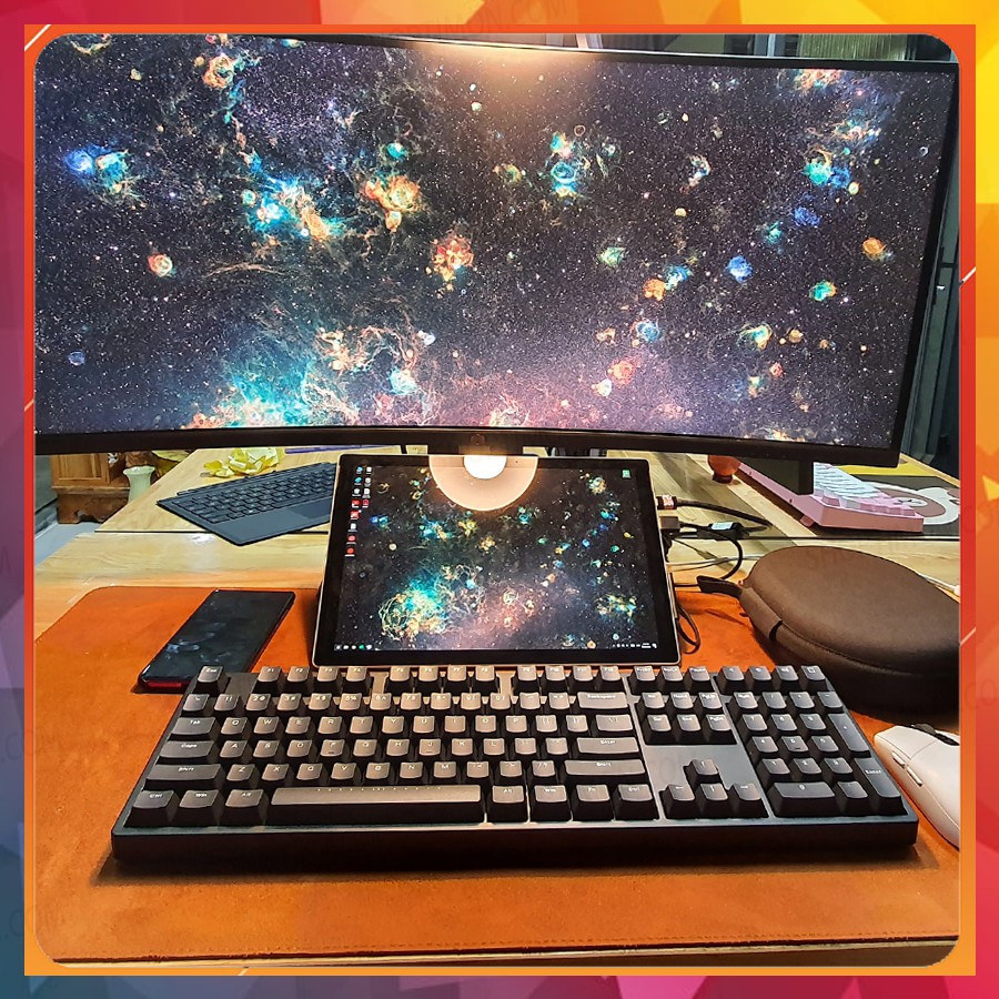 Thảm Da Trải Bàn Làm Việc Deskpad | Màu Nâu - 2.0mm